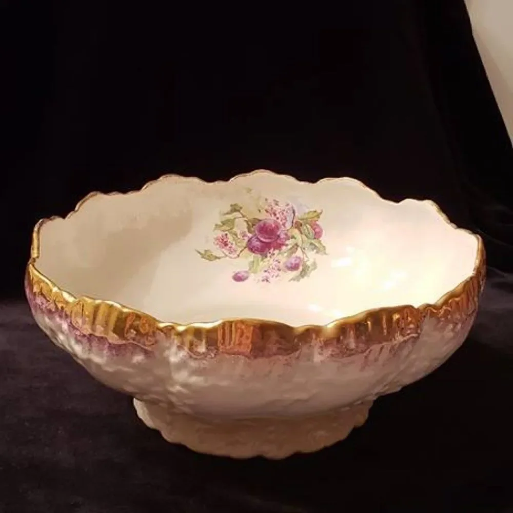 Vintage Clarus Ware Pope Gosser Scalloped Edge Bowl